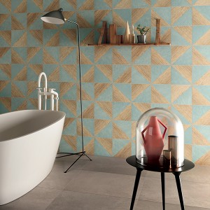 Skheme Trellis Ice Porclain Tile - Home Beautiful April 2015 - Interior Design Magazines - designlibrary.com.au
